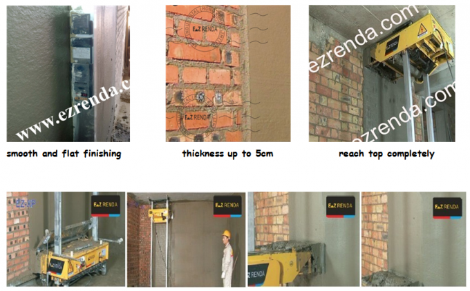 Electronic Spray Render Machine Auto For Ceiling Mortar Wall