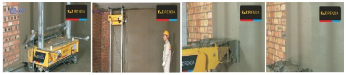 Auto Spray Render Machine EZ RENDA For Cement Mortar Wall