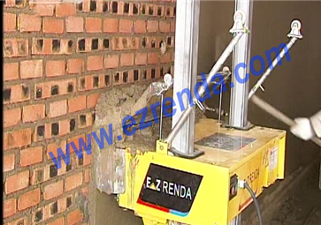 China Supply New Technic Mortar Wall Rendering Machine Ez Renda 1350mm Width For House Plastering