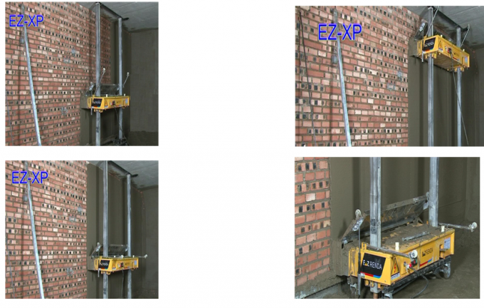Professional Automatic Plastering Machine For External Gypsum Wall 1350MM Width