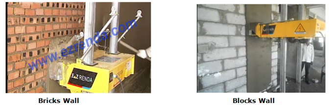 Ceiling Wall Mortar Plastering Machine Auto 800mm * 1350mm * 500mm