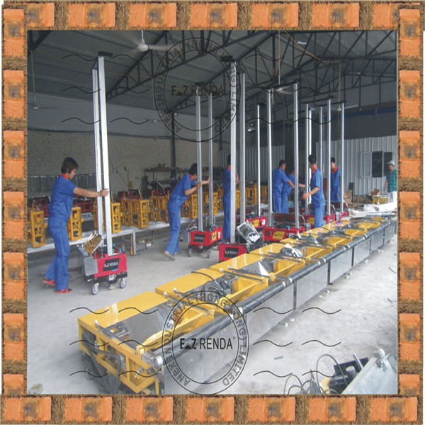 Auto Cement Mortar Rendering Machine With 4mm - 30mm Thickness Single Phase