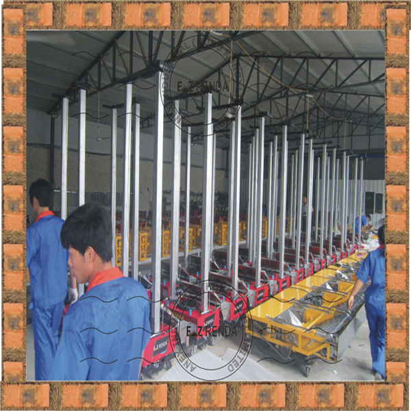 Cement Mortar Rendering Machine 60 - 70m²/h For Brick / Block Wall