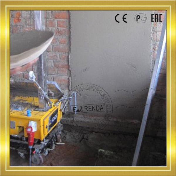 High Speed Mortar Rendering Machine For Internal Wall Power 0.75kw