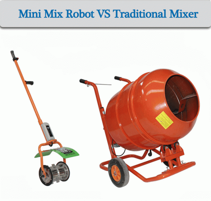 Stainless Steel Portable Mortar Mixer Rechargeable Battery 48V 12AH