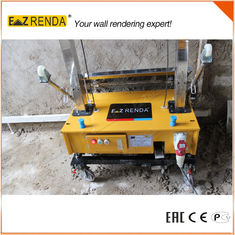 China Steel Chain Wall Render Products Mechanical Plastering Machine Yellow Colour supplier