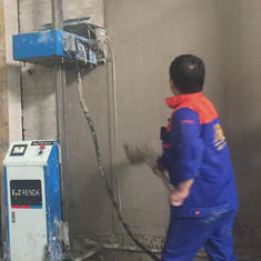 Building Rendering Walls Machine Automatic Plastering Equipment Easy Moving And Install